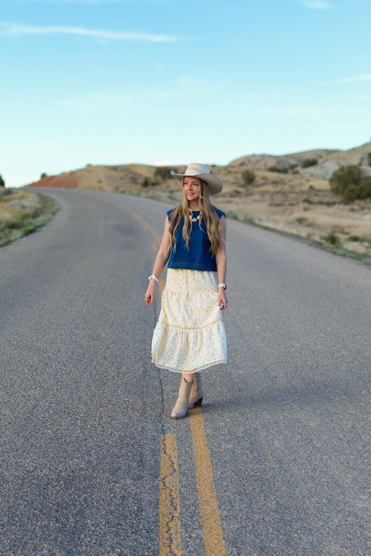 The Teller Denim Top
