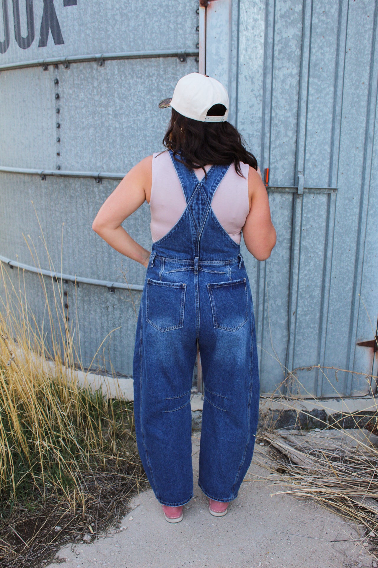 The Handy Barrel Leg Overalls
