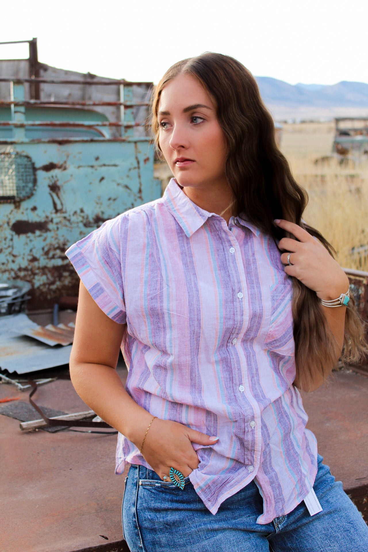 The Hallie Button-Up