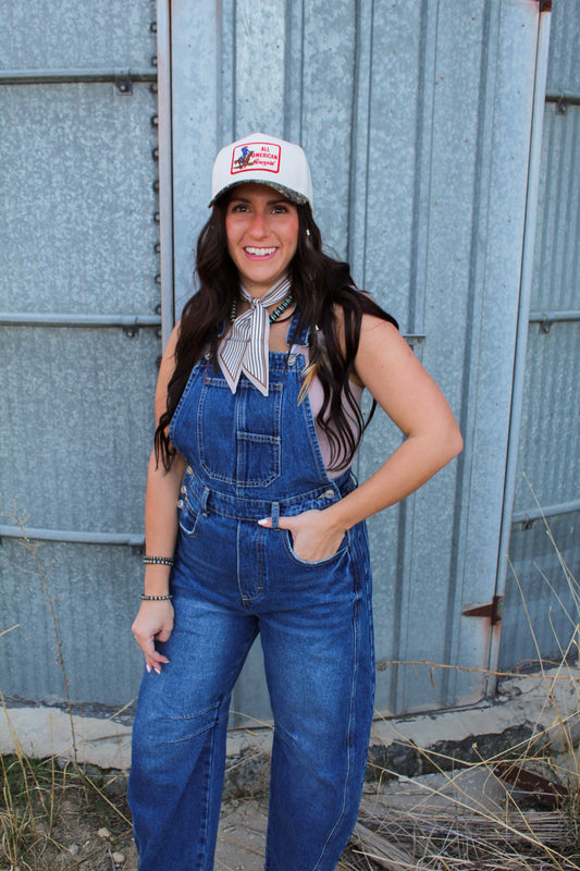 The Handy Barrel Leg Overalls