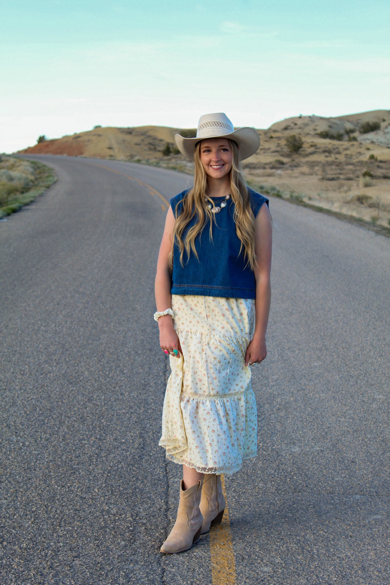 The Teller Denim Top