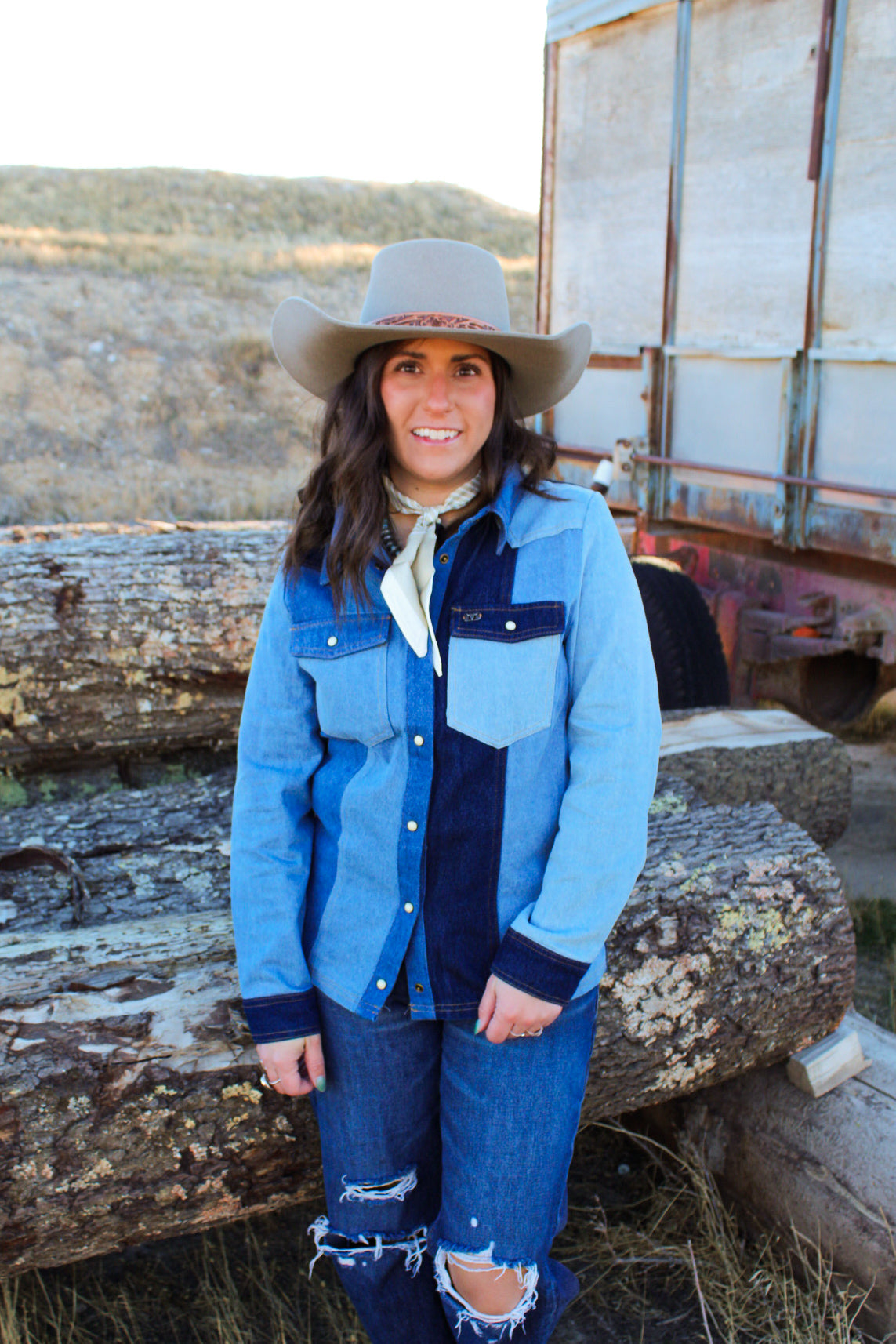 The River Denim Button Down