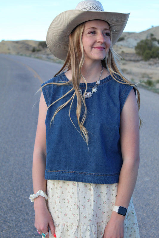 The Teller Denim Top