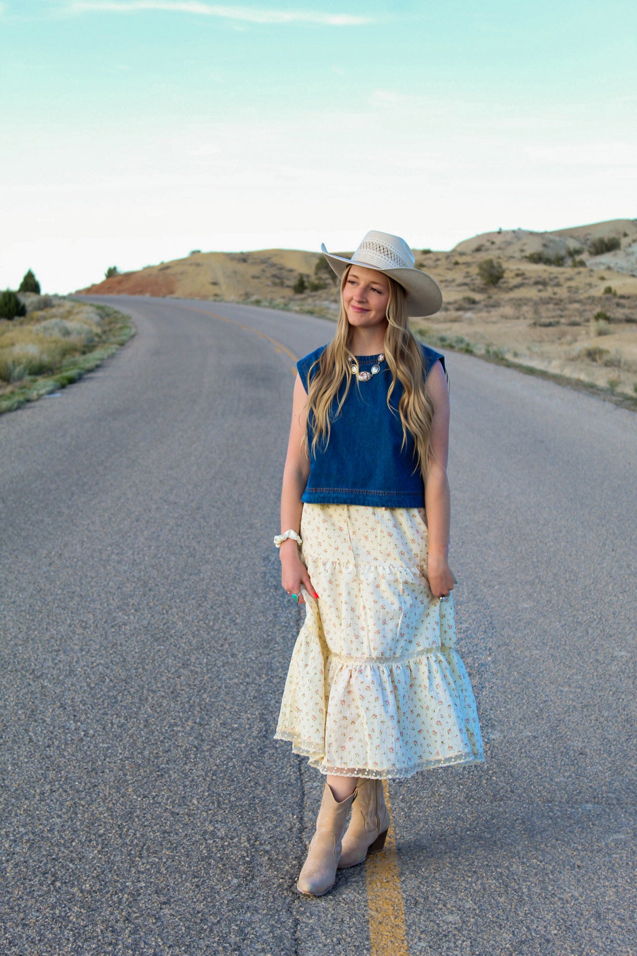 The Teller Denim Top