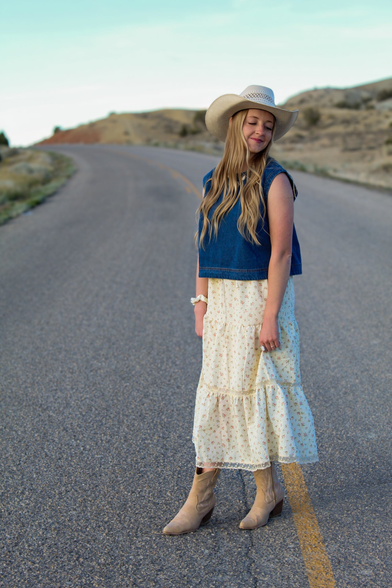 The Teller Denim Top