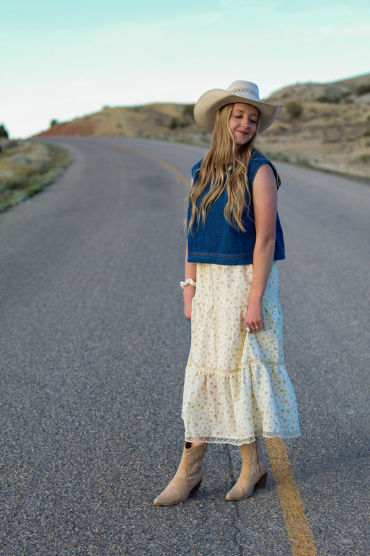 The Teller Denim Top