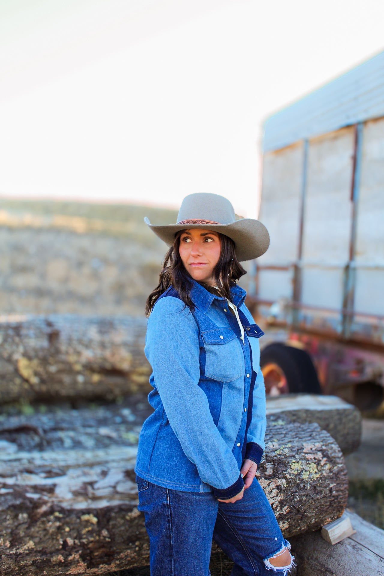 The River Denim Button Down