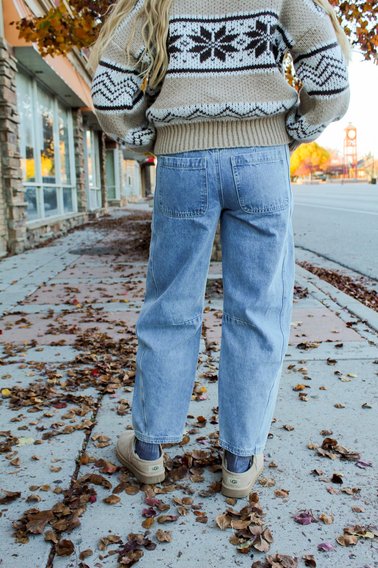 The Graycie Barrel Jeans