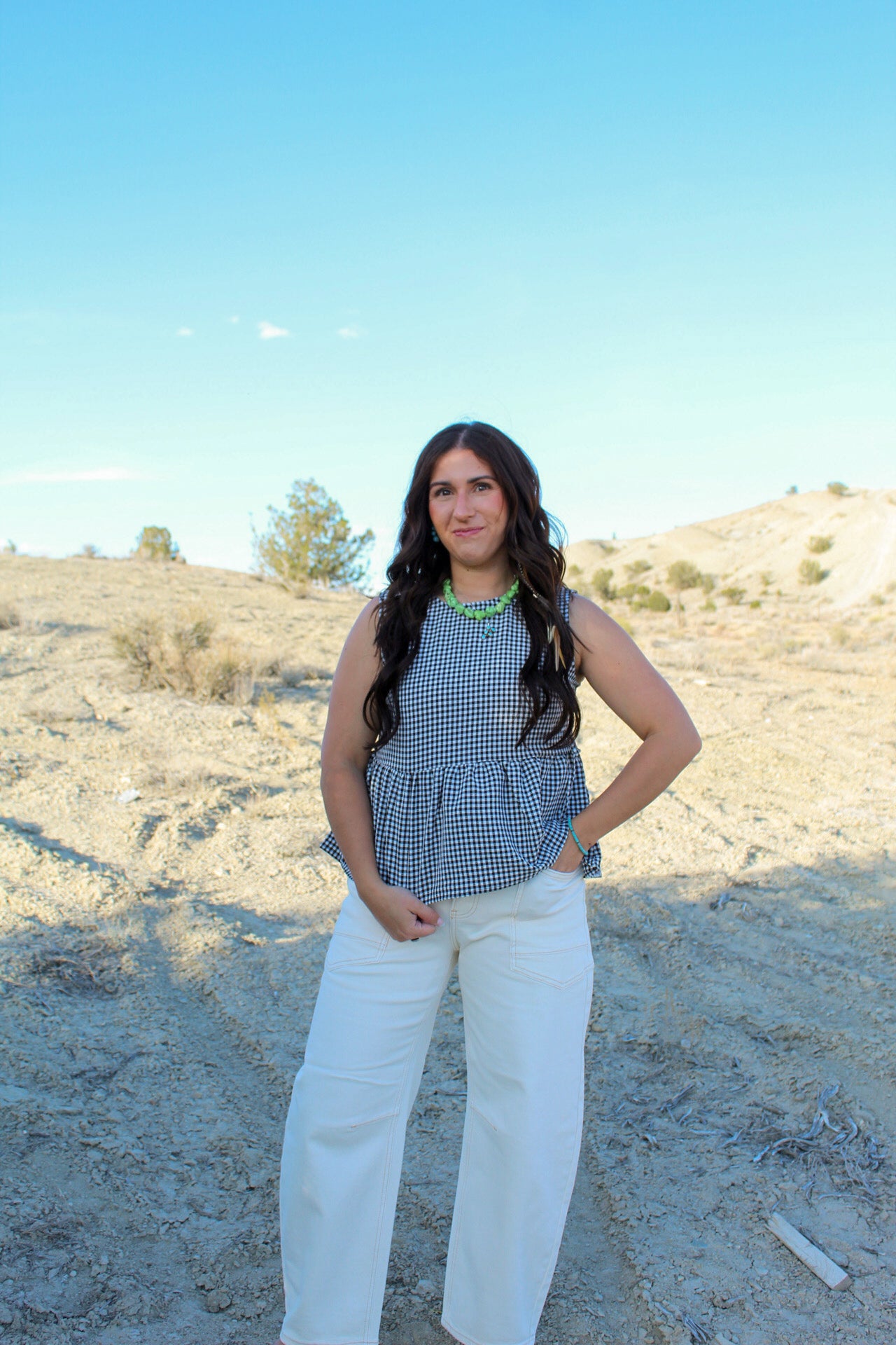 The Cleo Gingham Top