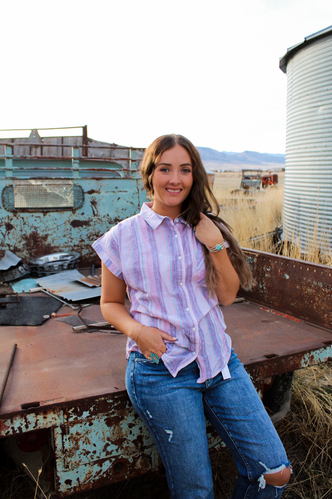 The Hallie Button-Up