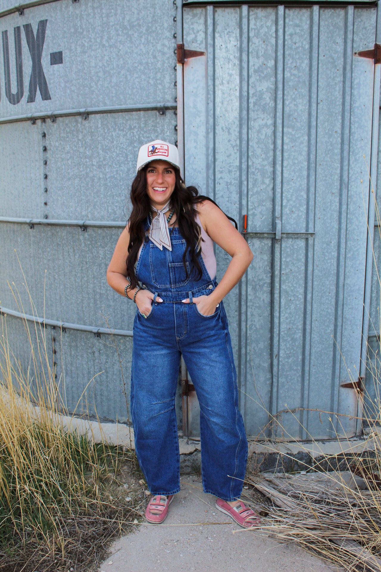 The Handy Barrel Leg Overalls